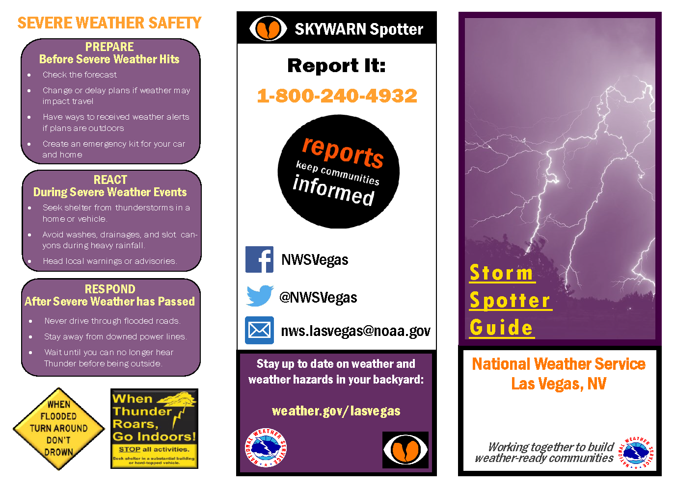 NWS Las Vegas Spotter SKYWARN Program